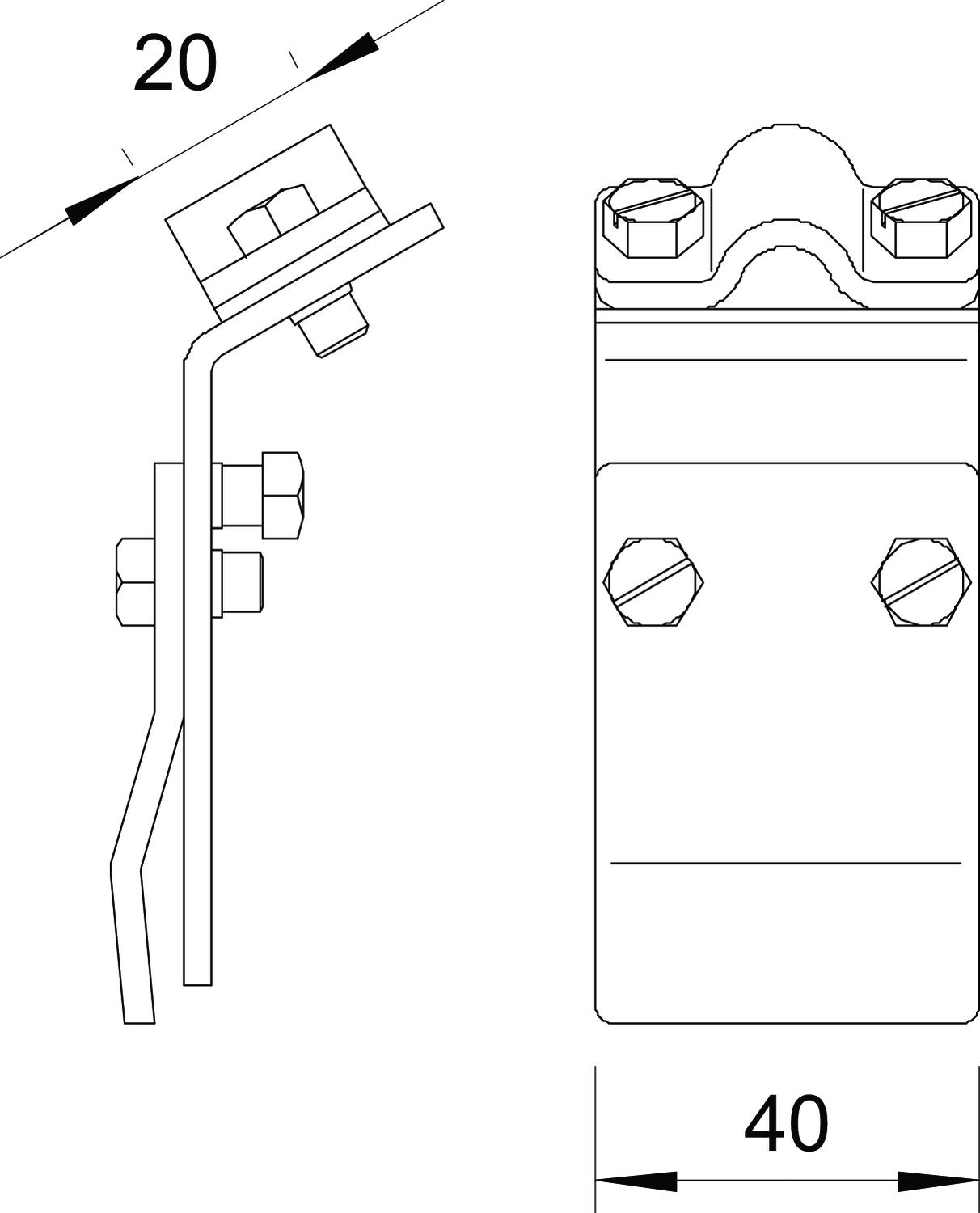 Räästarenni klemm 262, RD 8-10 KTS - Image 2