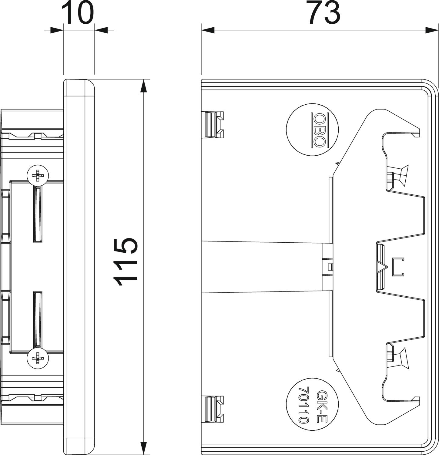 Otsakaas karbikule 70*110 Rapid80 - Image 2