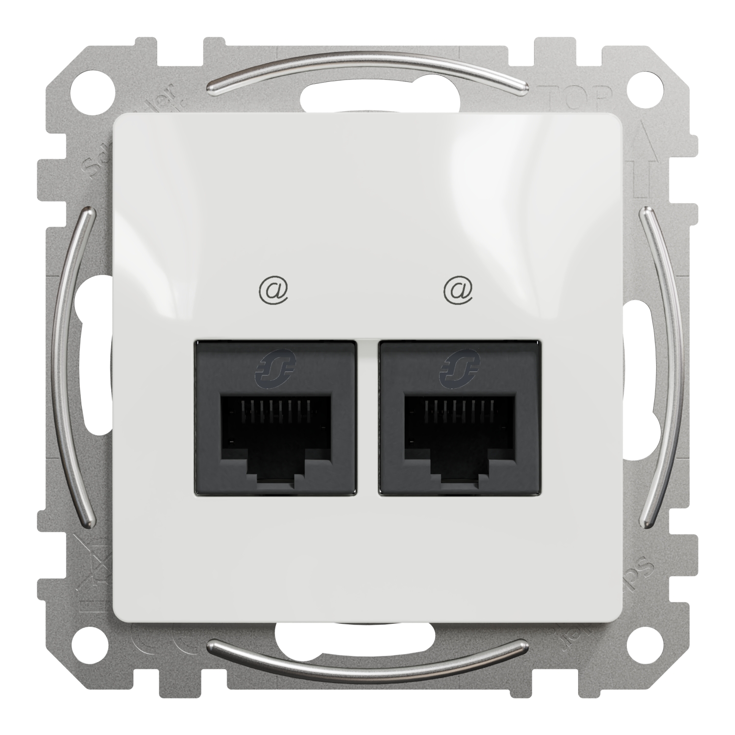 Arvutipesa 2*RJ45 CAT6 AUTP valge Sedna - Image 2