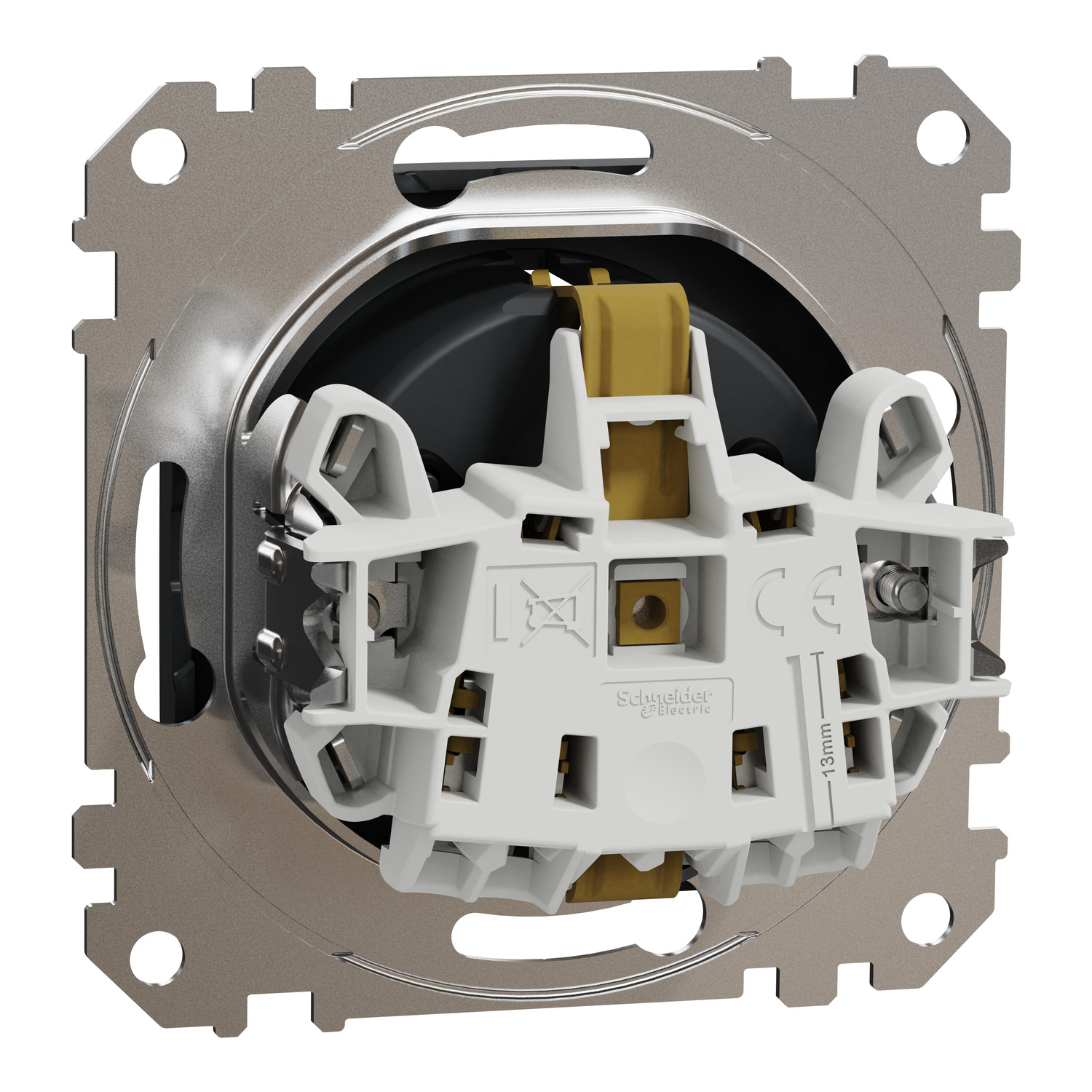 Pistikupesa 1ne süv. maandusega antratsiit Sedna - Image 3