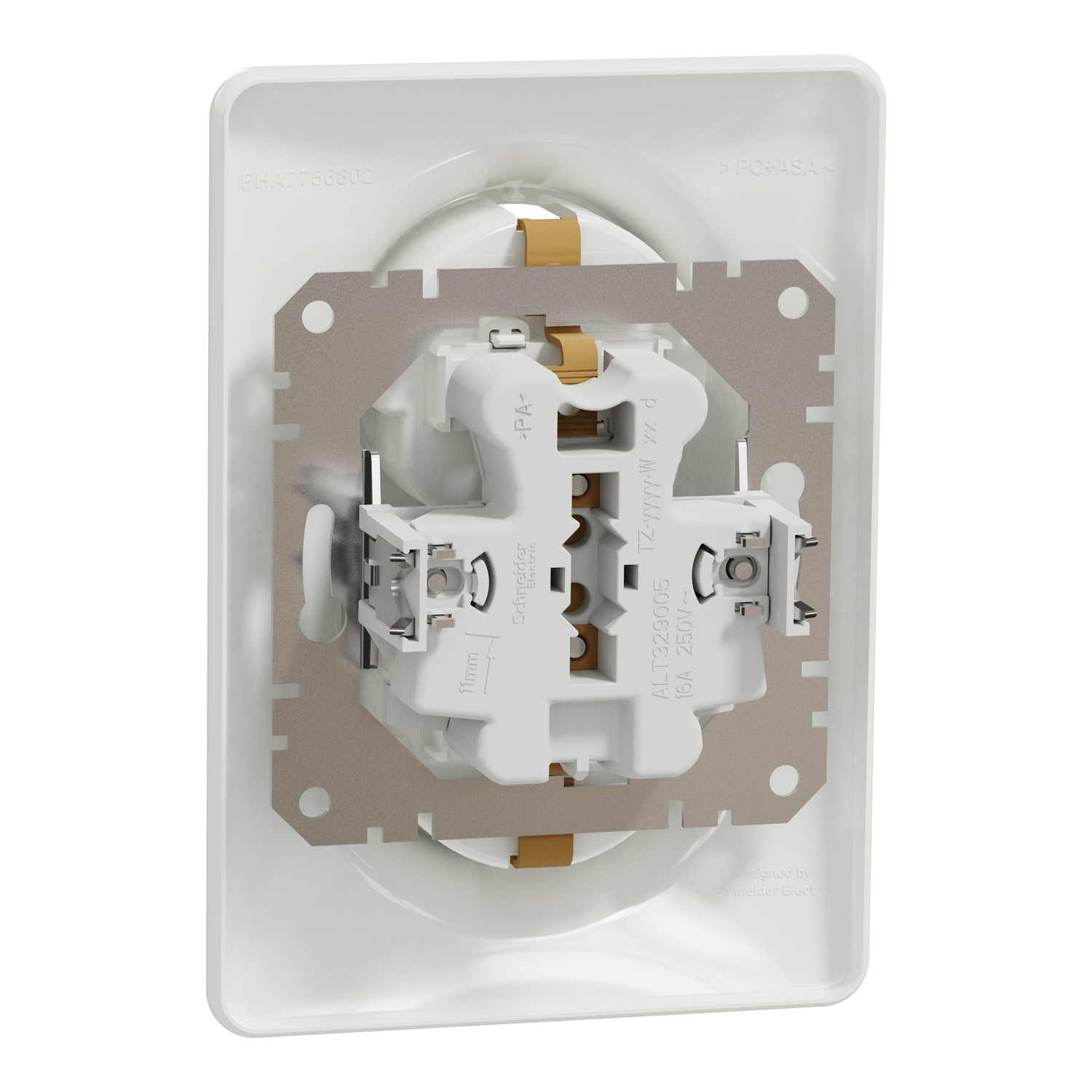 Pistikupesa 2ne süv. maandusega valge Sedna - Image 3