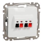 Kõlaripesa 2 kanalit süv. valge Sedna