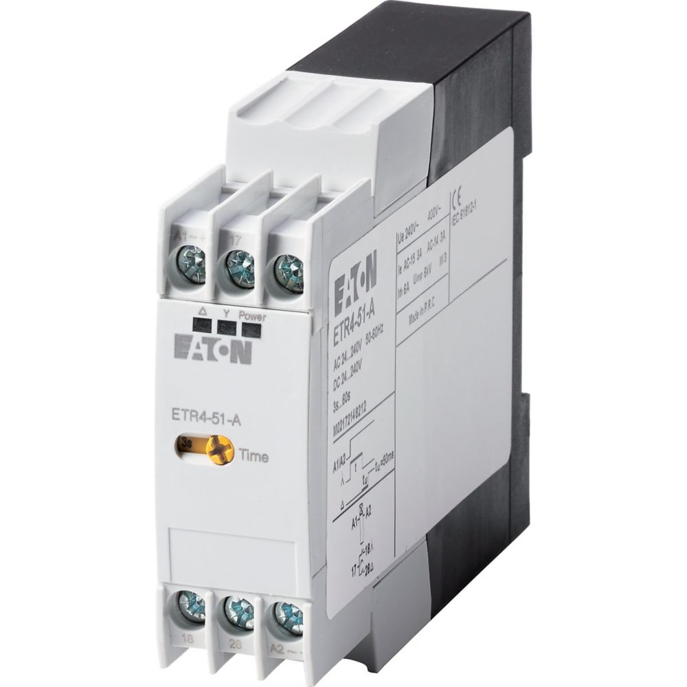 Täht-kolmnurk relee ETR4-51-A, 3-60s,24-240V AC/DC, Eaton