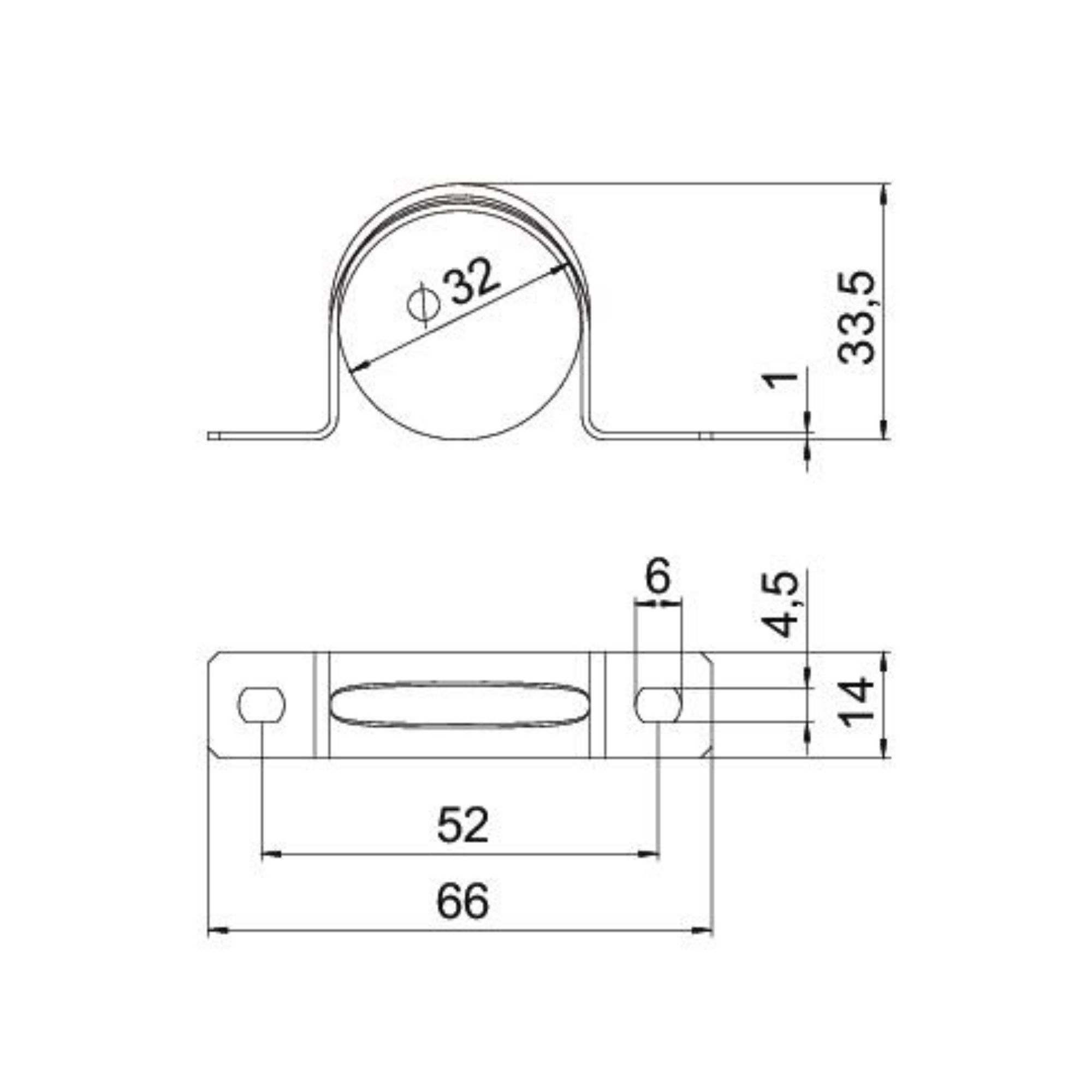 Metallklamber M32, OBO - Image 2