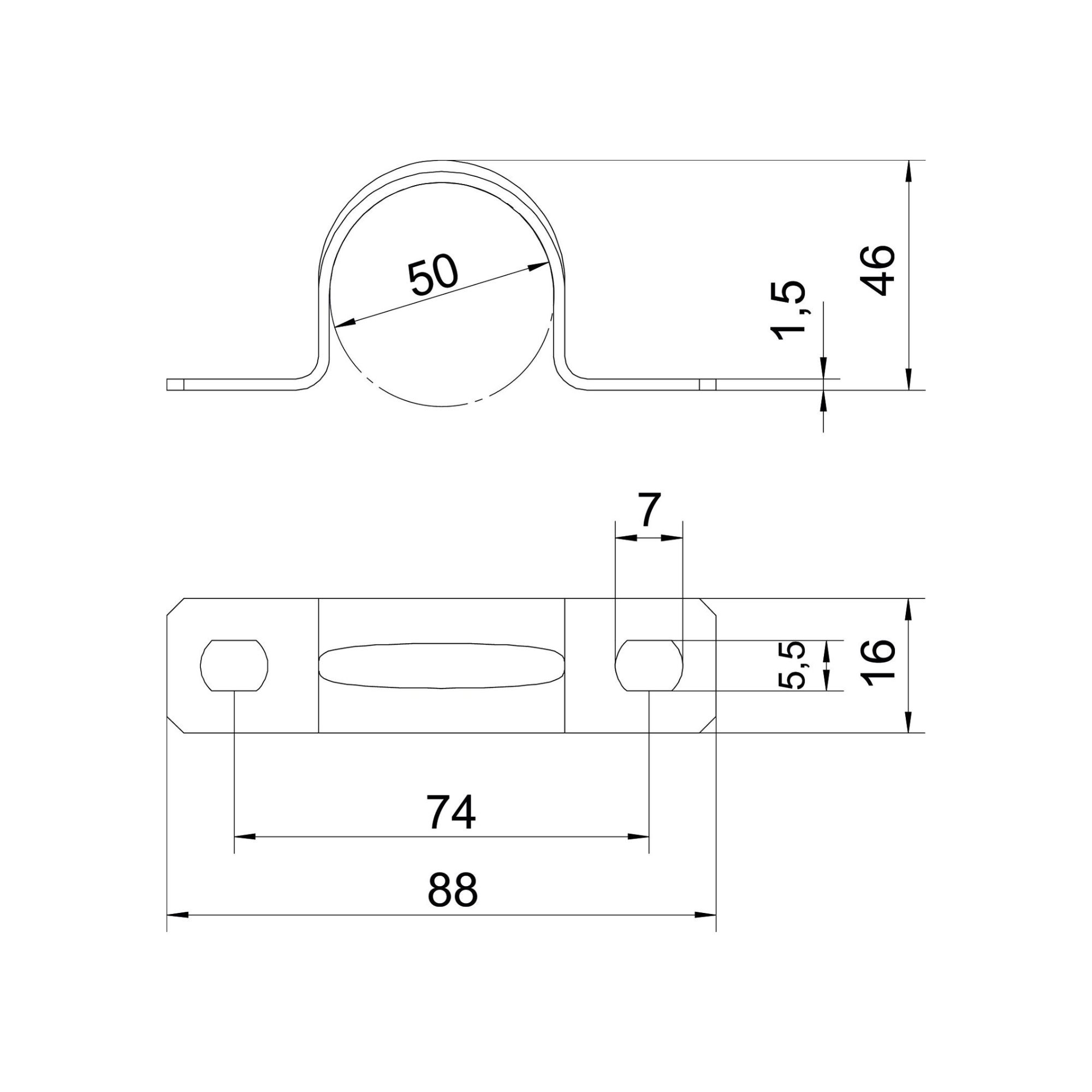 Metallklamber M50, OBO - Image 2