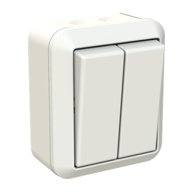 Grupilüliti pinnapealne, 16A, IP44, valge, Kosti - Image 3