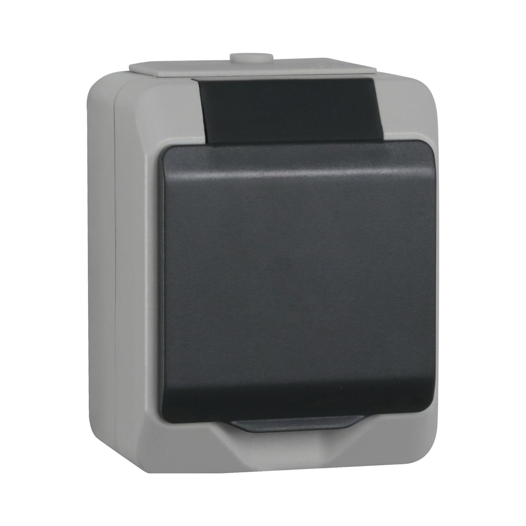 Pistikupesa pinnapealne, 1ne, maandusega, IP44, hall, Malmbergs