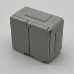 Pistikupesa pinnapealne, 2ne, hall, IP44, Strömfors