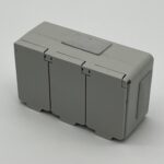 Pistikupesa pinnapealne, 3ne, hall, IP44, Strömfors