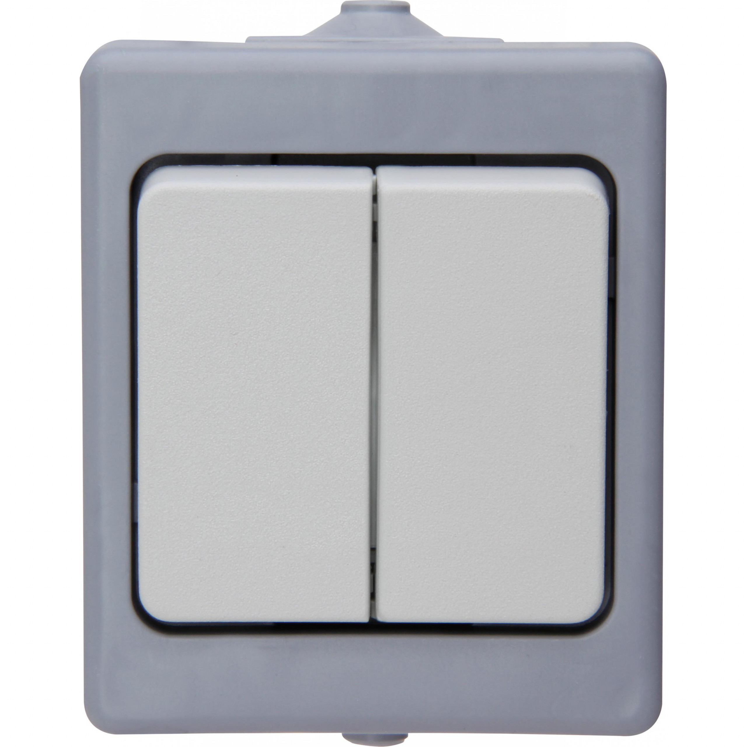 Grupilüliti, pinnapealne, hall, IP44, KOPP