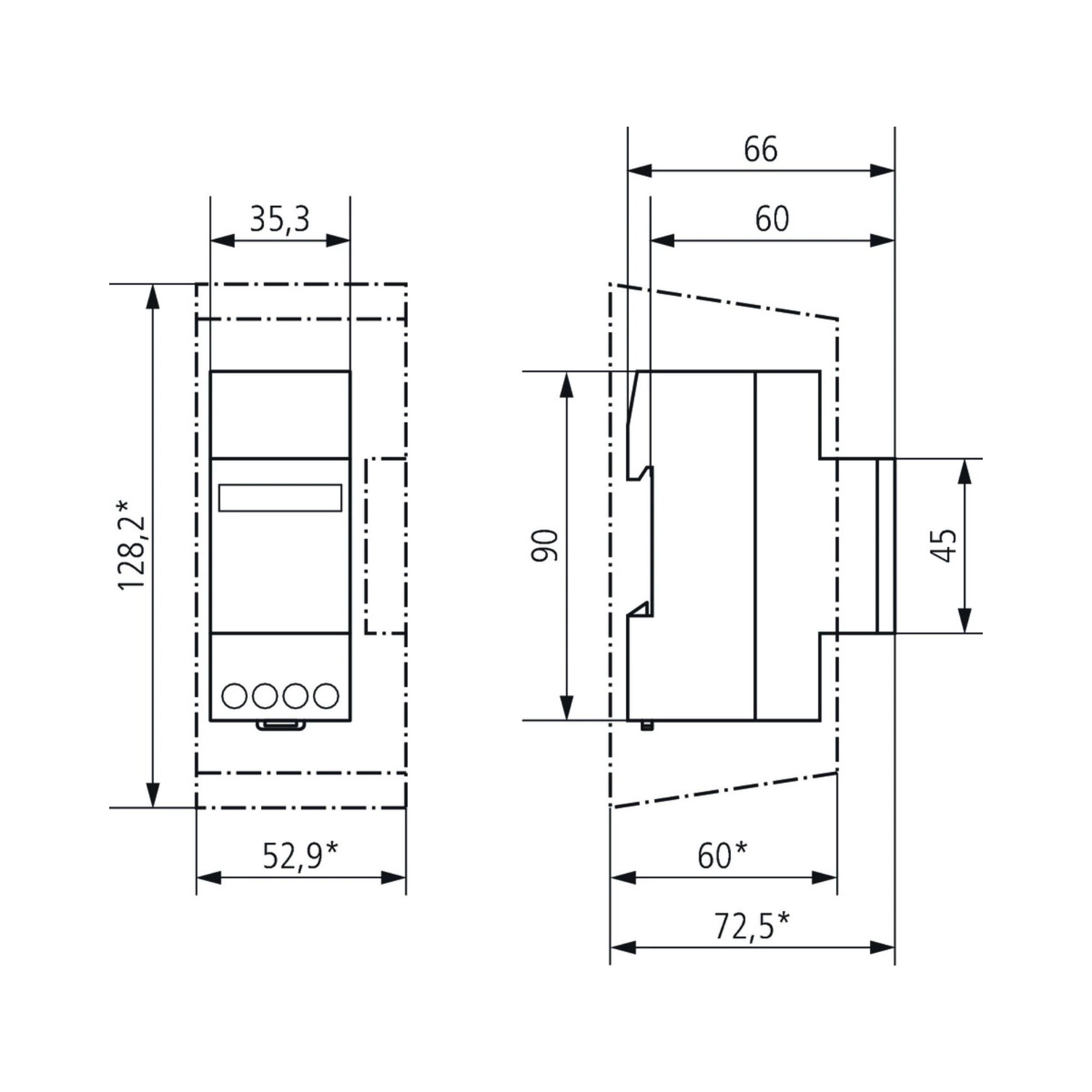 Tunnilugeja BZ 145, 230V, DIN liistule, Theben - Image 2
