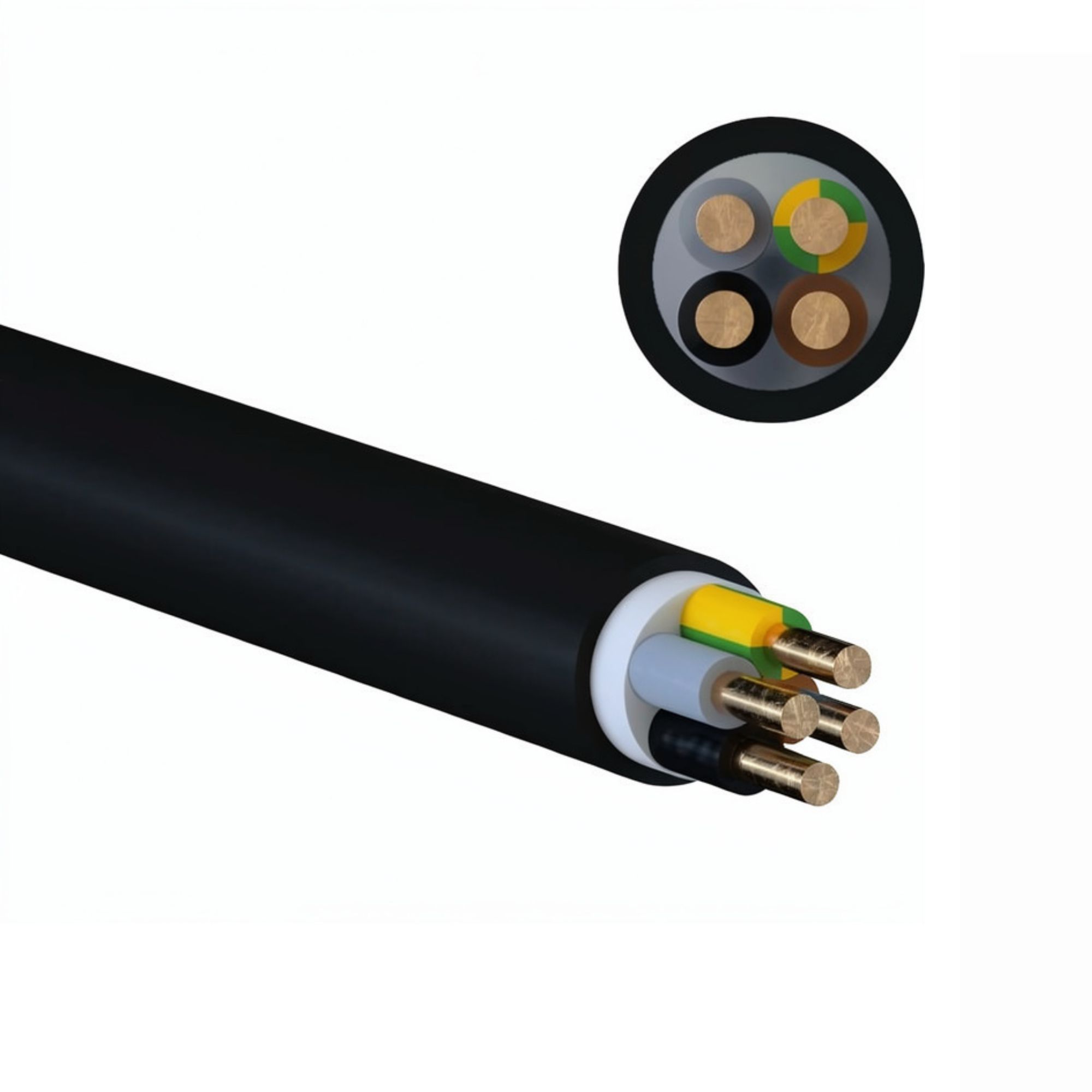 Maajõukaabel CYKY-J 4G1.5, must, Eca