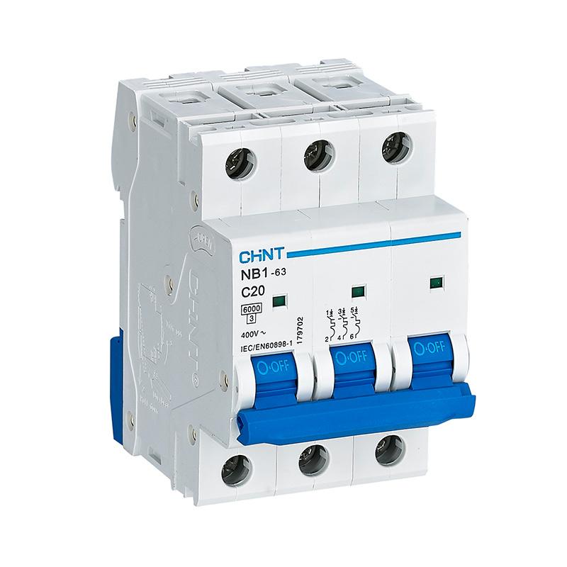 NB1633NC20A, kaitselüliti 6kA, 3F, 20A, C, Chint