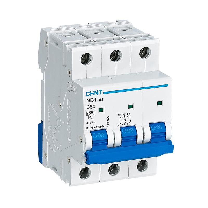 NB1633NC50A, Kaitselüliti 6kA, 3F, 50A, C, Chint
