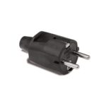 Kummipistik, väike, 16A, 250V, must, Famatel