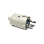 Pistik 16A 250V, valge, maandusega, Famatel