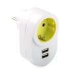 Adapter 230V kahe USB-A pesaga, 2,1A 5V