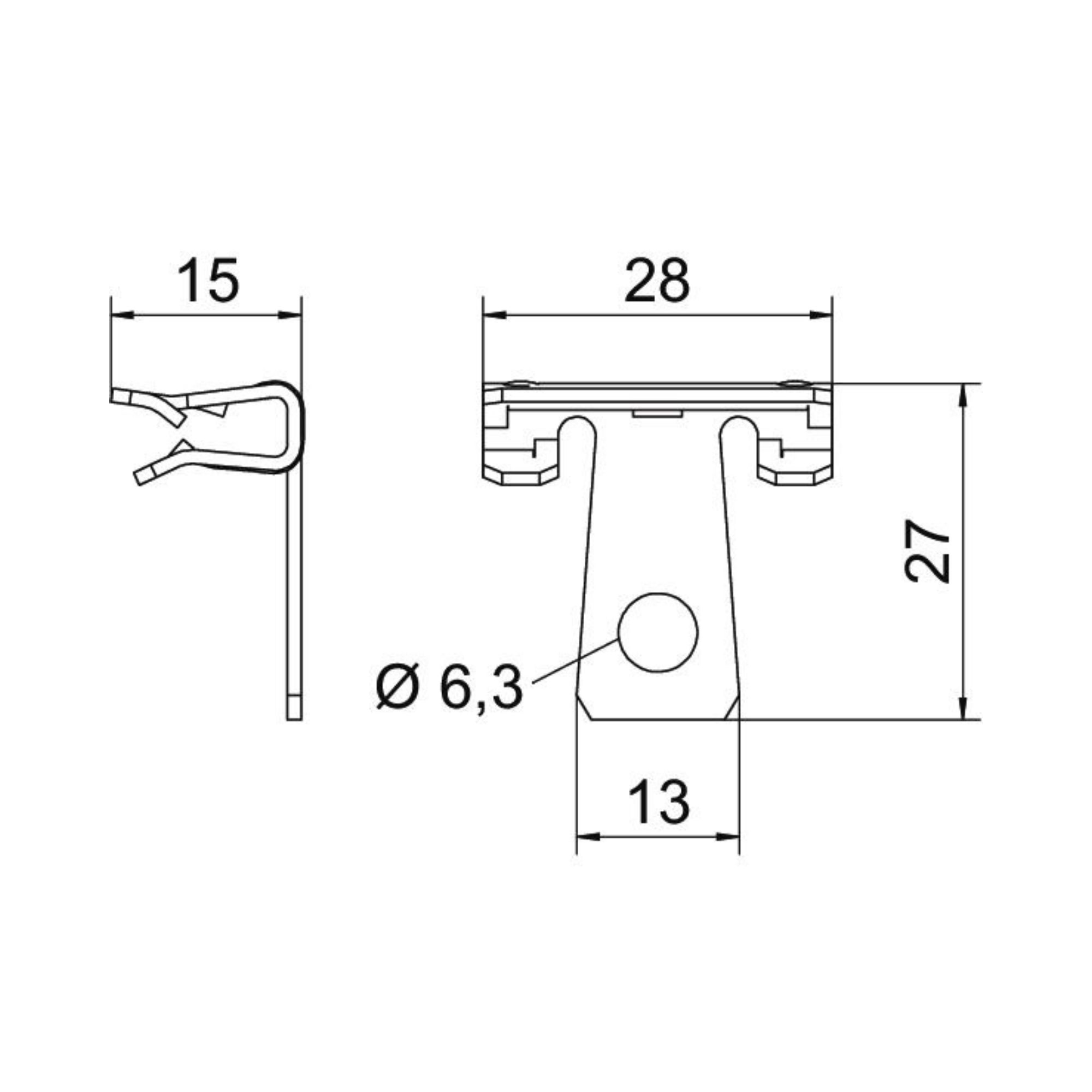 Tugiklamber kinnitusavaga SCVH 1,5-4mm, OBO - Image 2