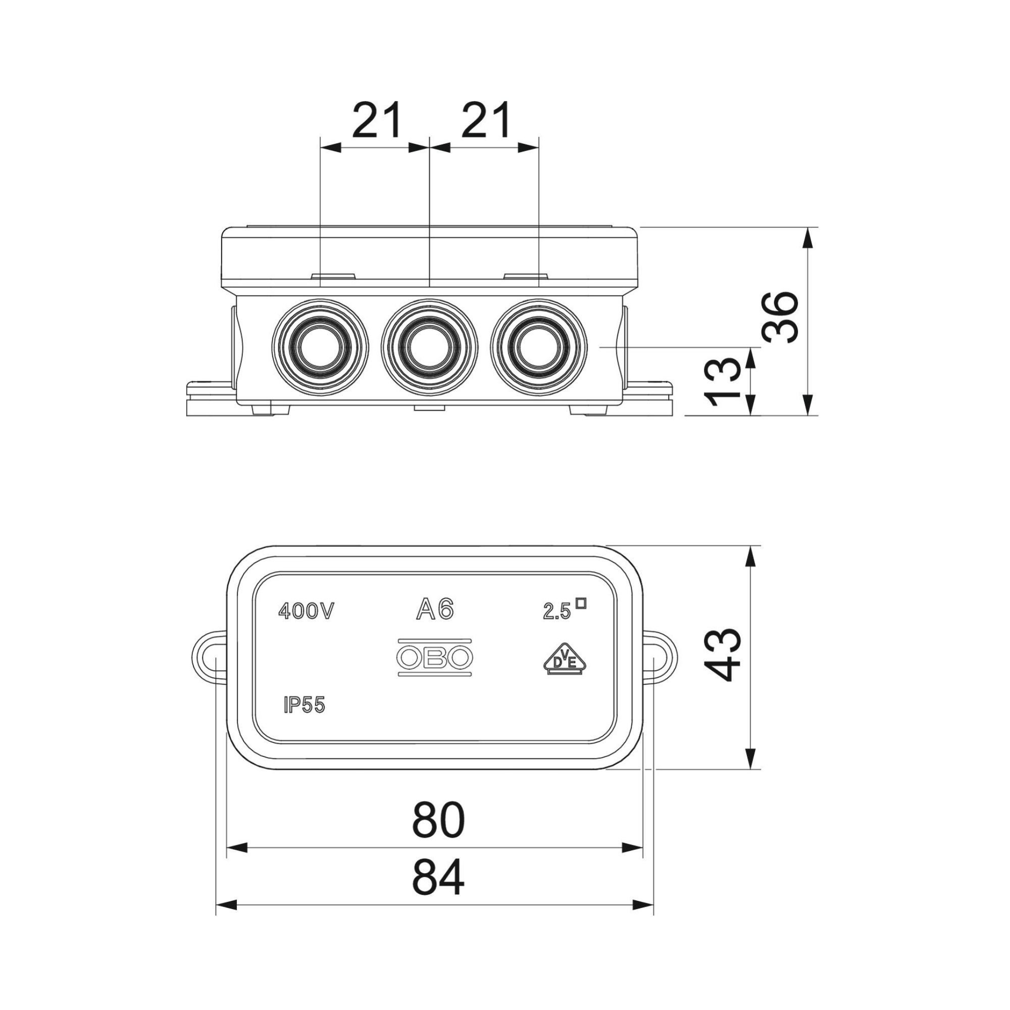 Harukarp A6, IP55, hall, OBO - Image 2