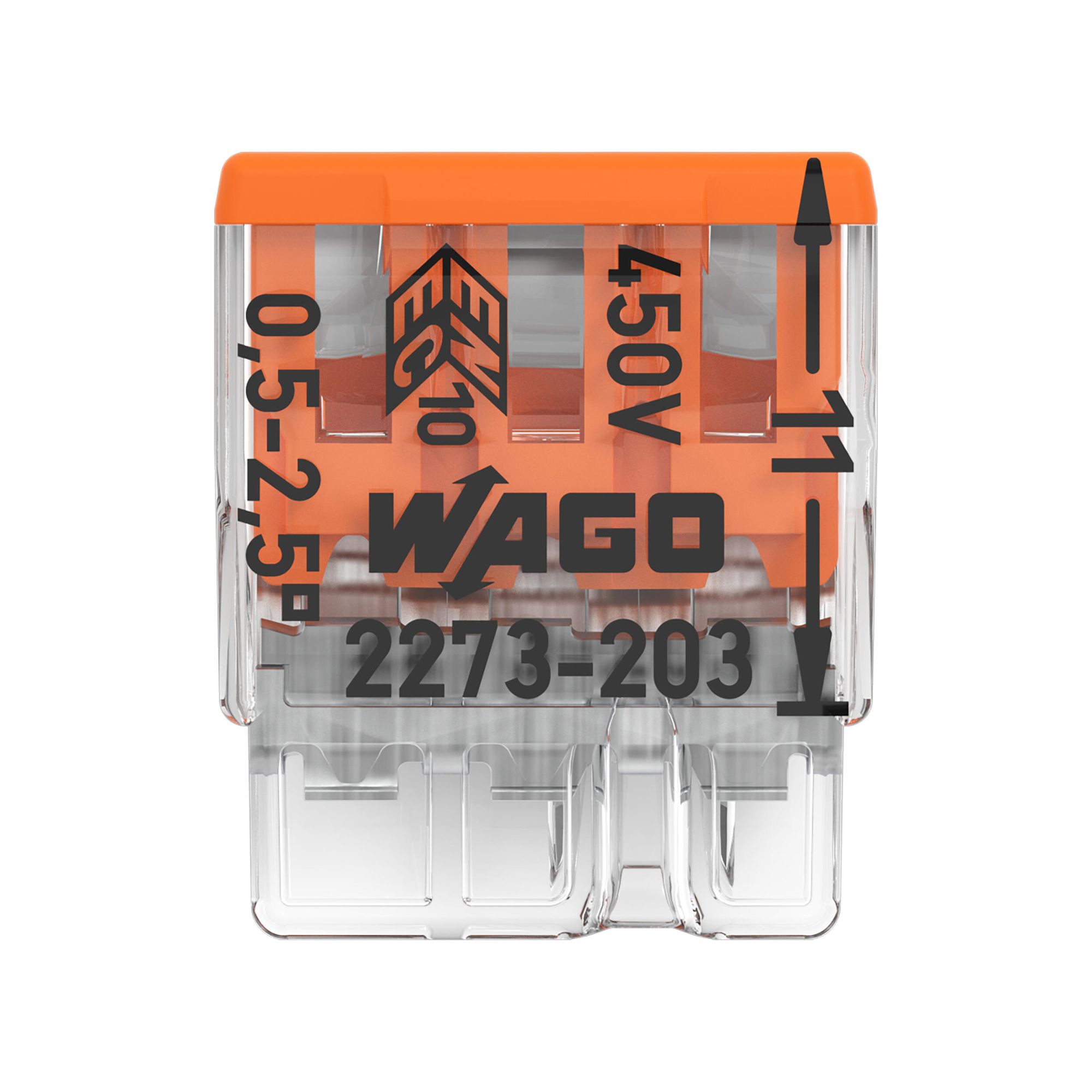 Wago liide PUSH WIRE, 3ne, 0,5-2,5mm2, jäigale juhtmele - Image 4