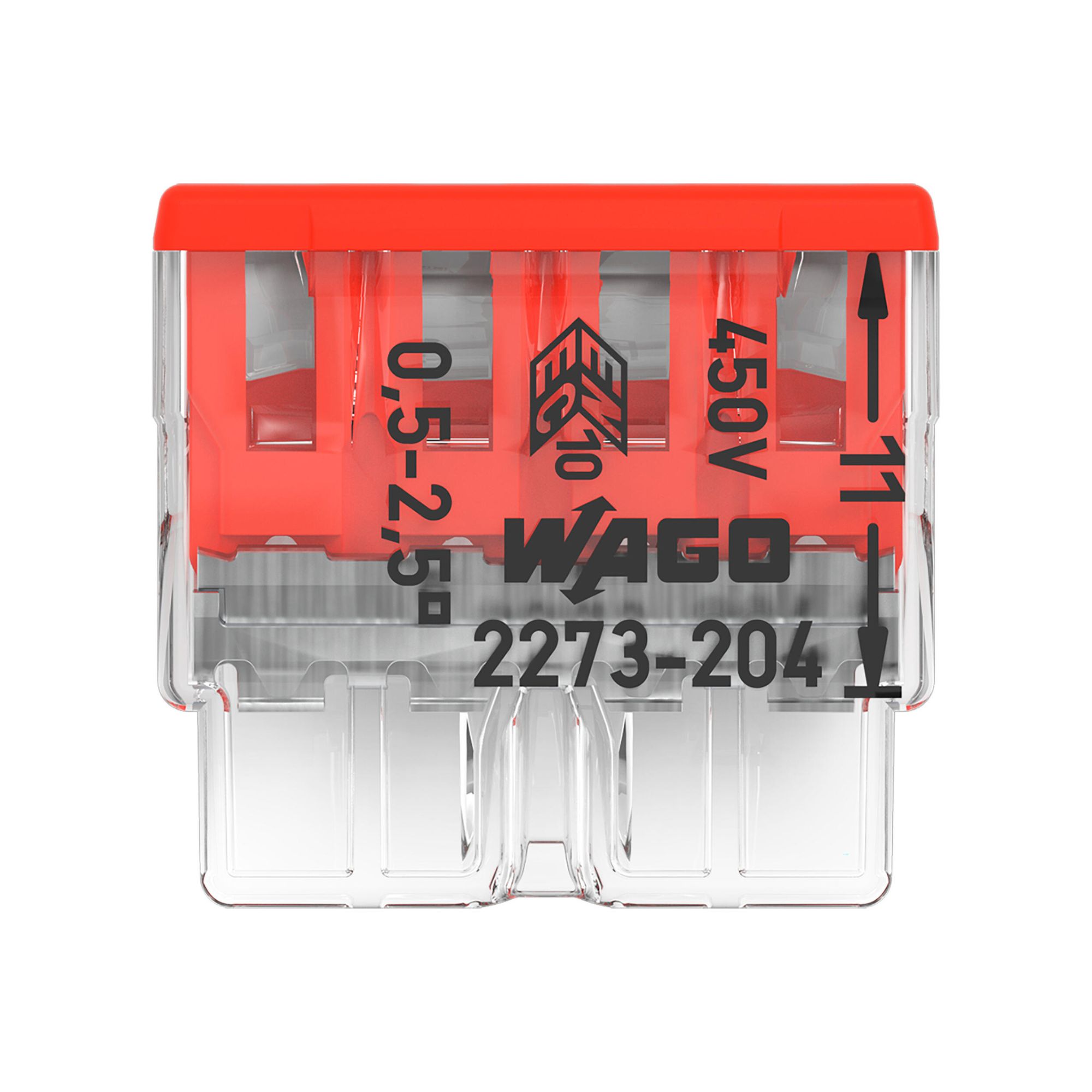 Wago liide PUSH WIRE, 4ne, 0,5-2,5mm2, jäigale juhtmele - Image 4