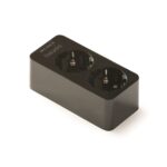Pistikupesa 2ne, pinnapealne, 16A 250V, maandusega, must, Famatel
