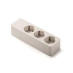 Pistikupesa 3ne, pinnapealne, 16A 250V, maandusega, valge, Famatel