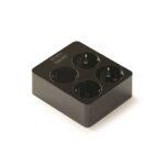Pistikupesa 2x2ne, pinnapealne, 16A 250V, maandusega, must, Famatel