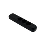 Pistikupesa 3ne lülitiga, 2xUSB-A, ülepingekaitse, must, Famatel