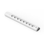 Pistikupesa 8ne lülitiga, 2*USB-A , ülepingekaitse, valge, Famatel
