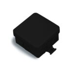 Harukarp 75x75mm, IP55, must, UV-kindel, Famatel