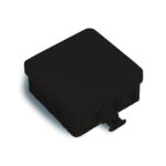 Harukarp 85x85mm, IP55, must, UV-kindel, Famatel