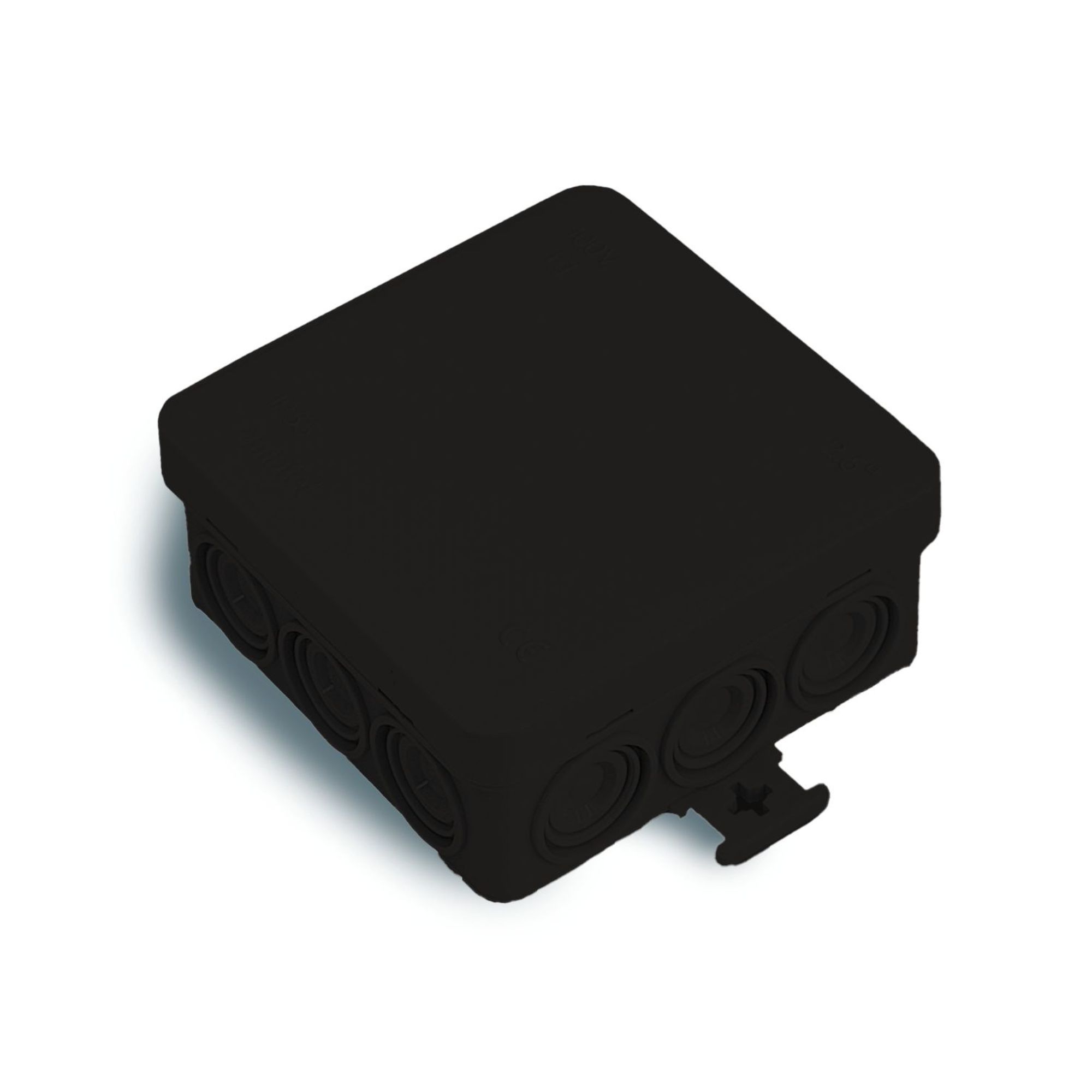 Harukarp 85x85mm, IP55, must, UV-kindel, Famatel