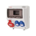 Vooluvõtukeskus 9 moodulit, 2tk 250V/16A pesa + 1tk 5x16A pesa, IP44