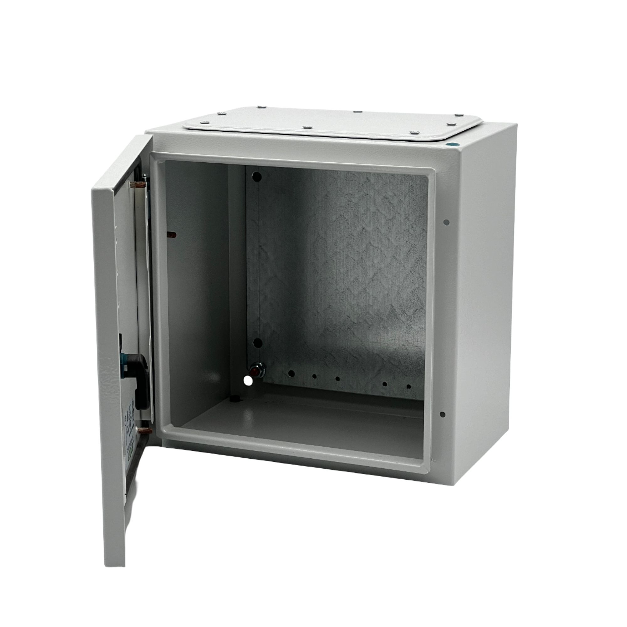 Metallkilp montaažiplaadiga 300*300*210, IP66, hall