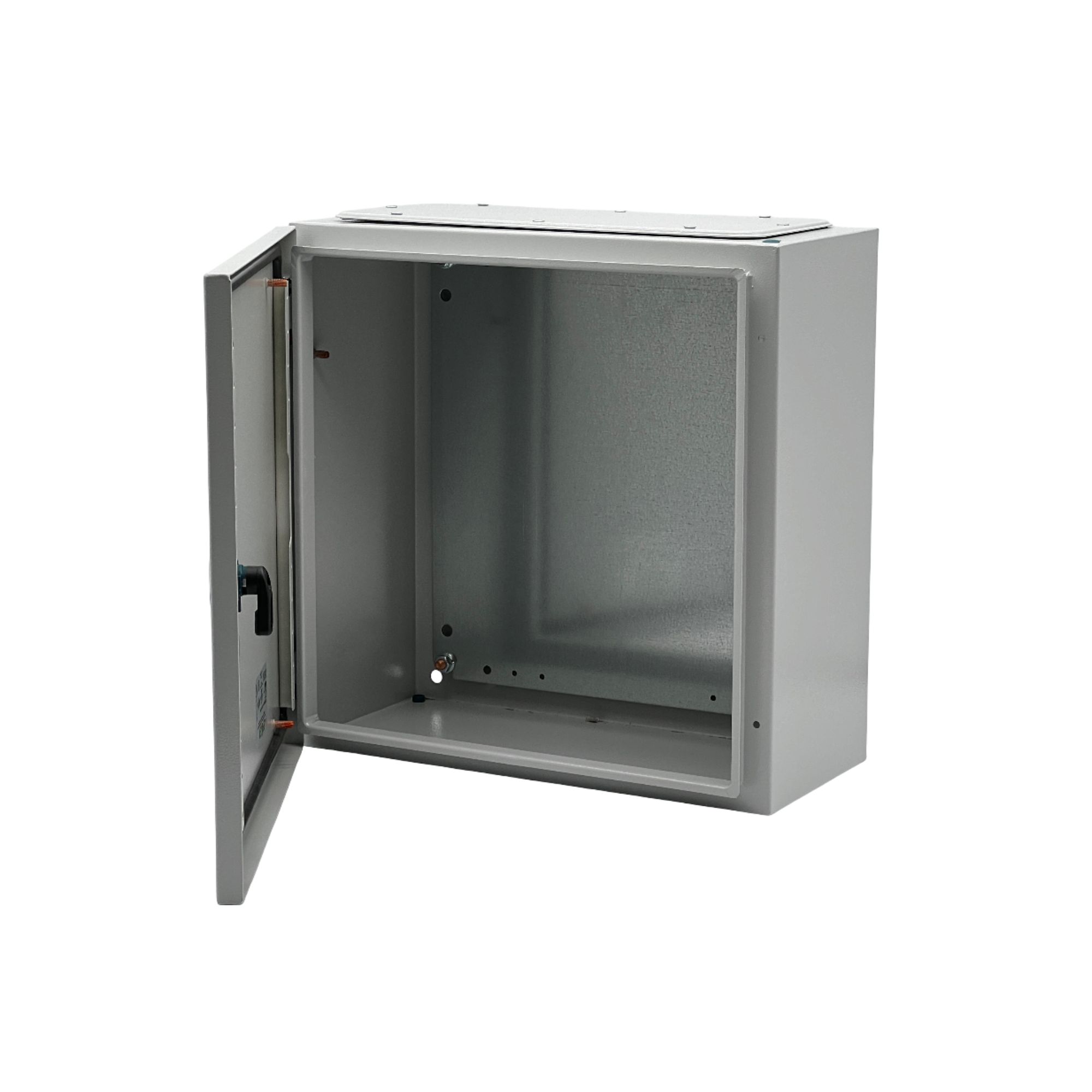 Metallkilp montaažiplaadiga 400*400*200, IP66, hall