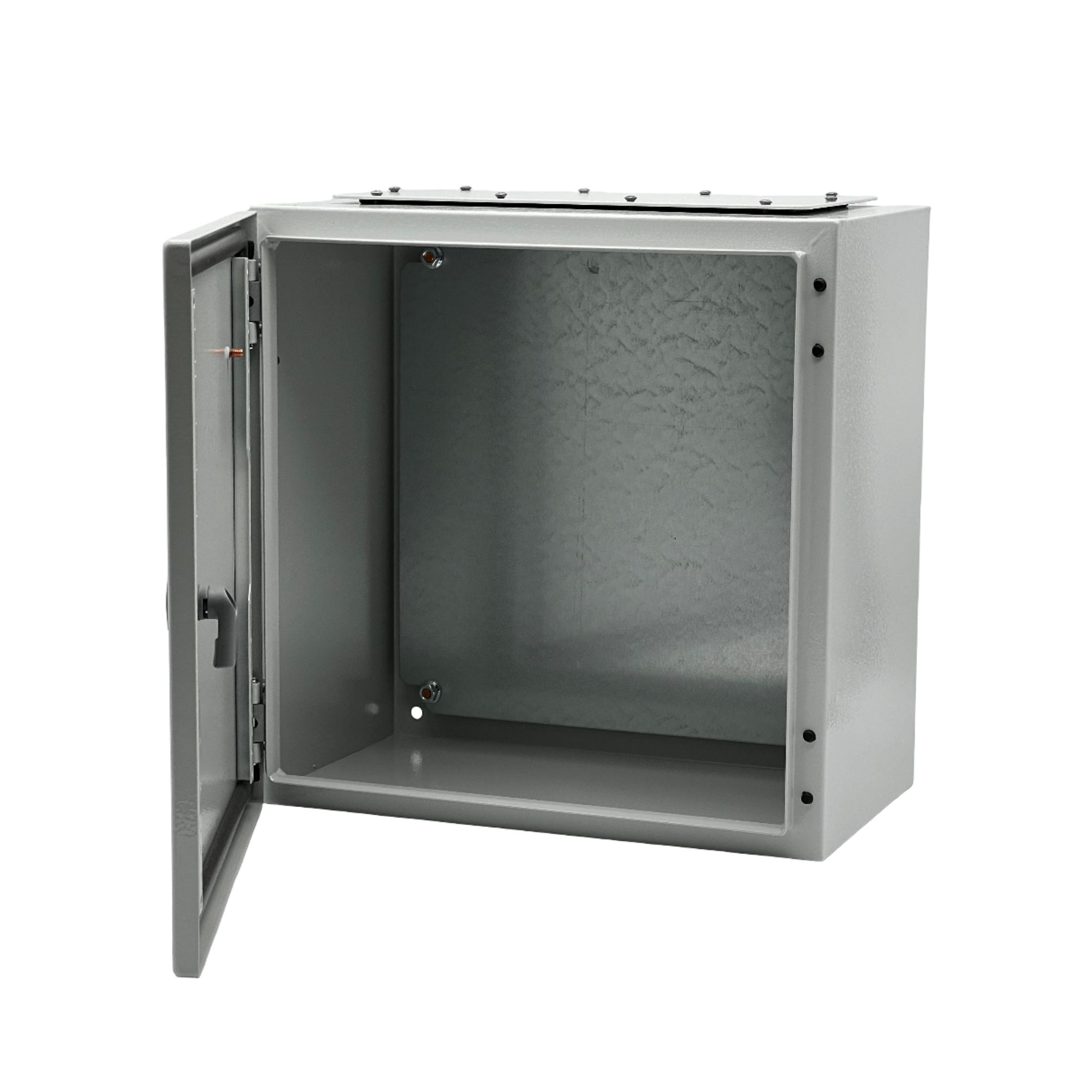 Metallkilp montaažiplaadiga 400*400*250, IP66, hall