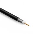 Antennikaabel RG6U, SAT/TV, must, välitingimustesse, Eca