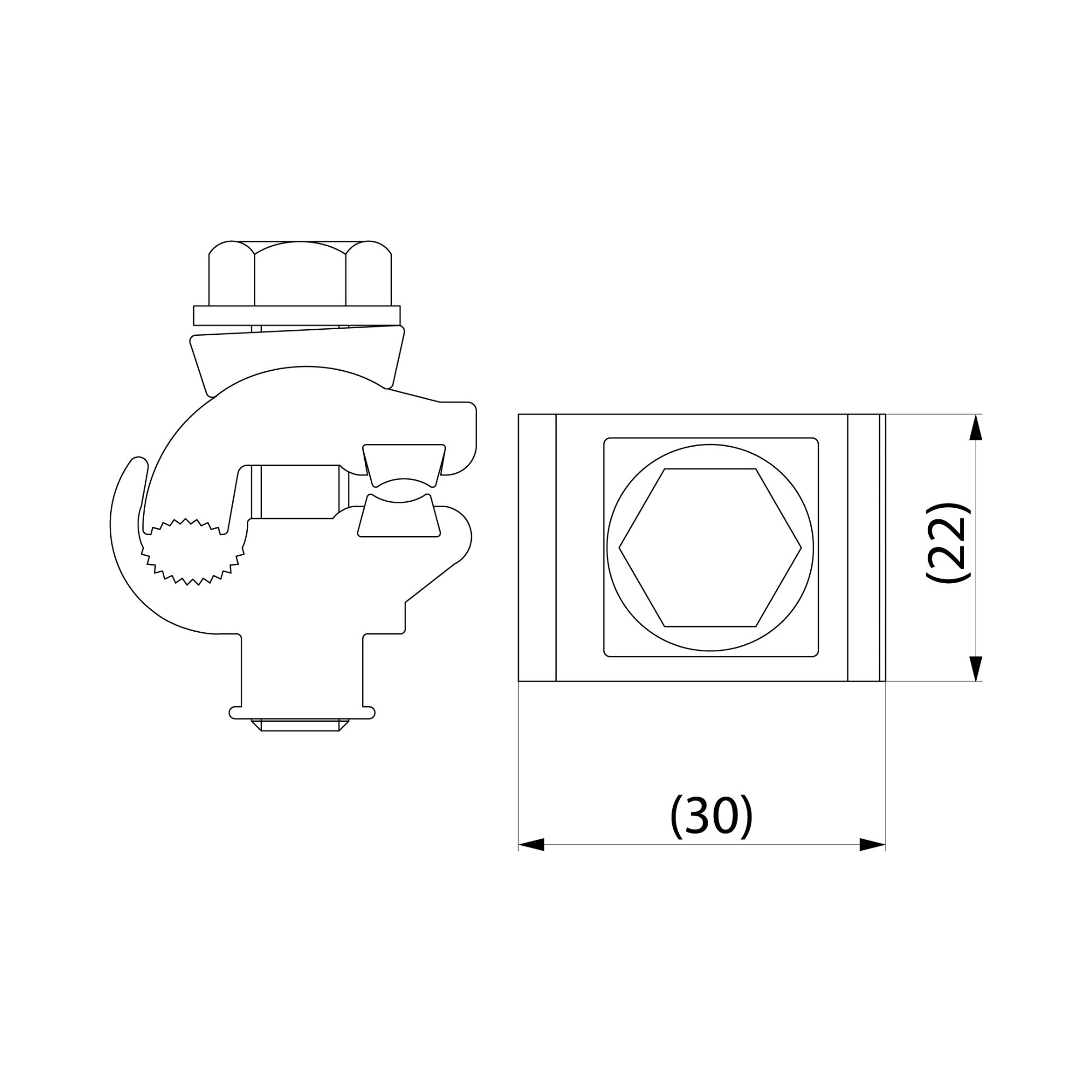 Üleminekuklemm SM1.11, AL 10-50mm2 / CU 2,5-10mm2, Ensto - Image 2