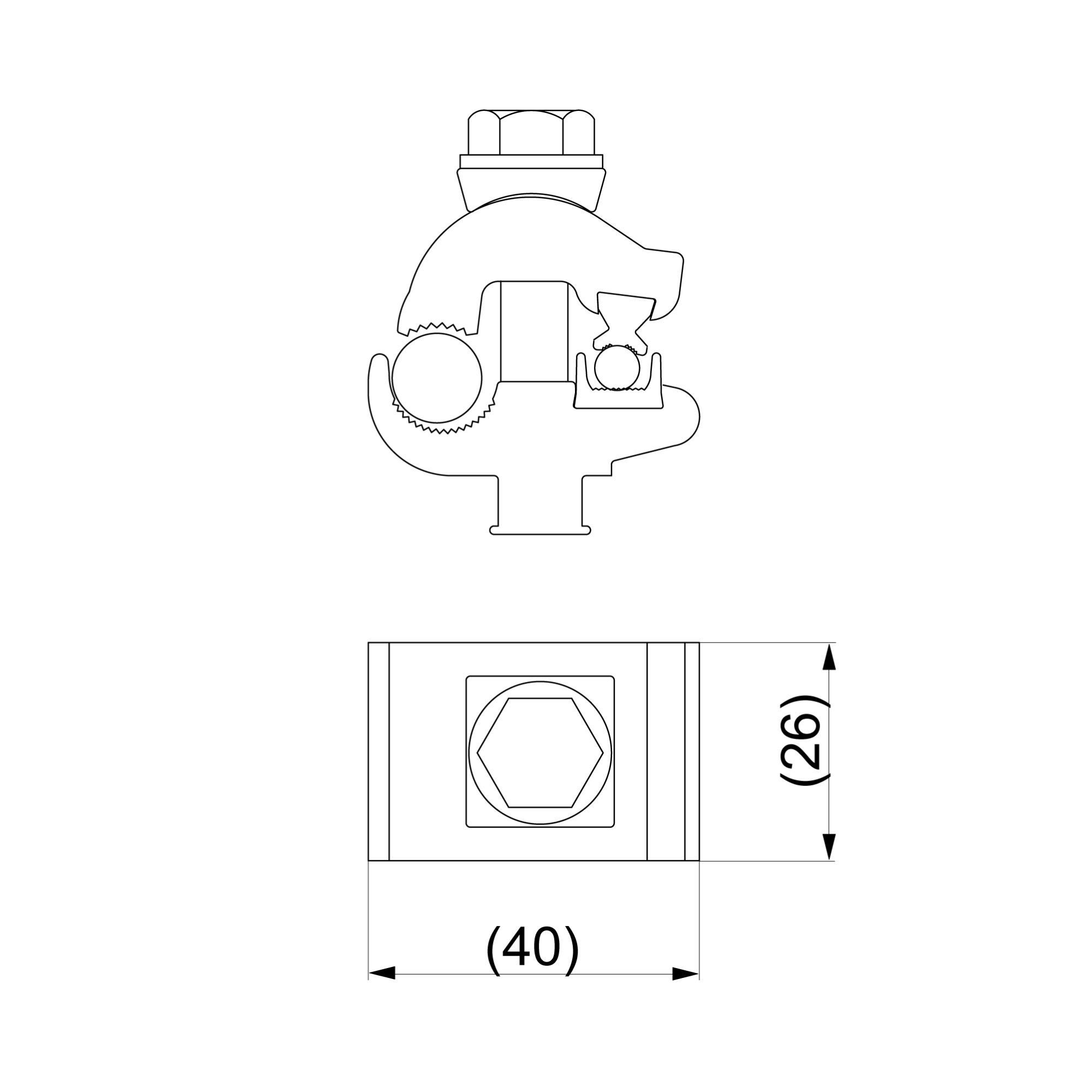 Üleminekuklemm SM2.11, AL 16-95mm2 / Cu 2,5-25mm2, Ensto - Image 2