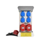 Objektijagaja 5x16A 2tk + 230V 4tk, 16A, kummikaabliga