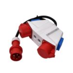 Jagaja, sisend 5x16A, väljund: 5x16A 2tk + 230V 2tk, IP44