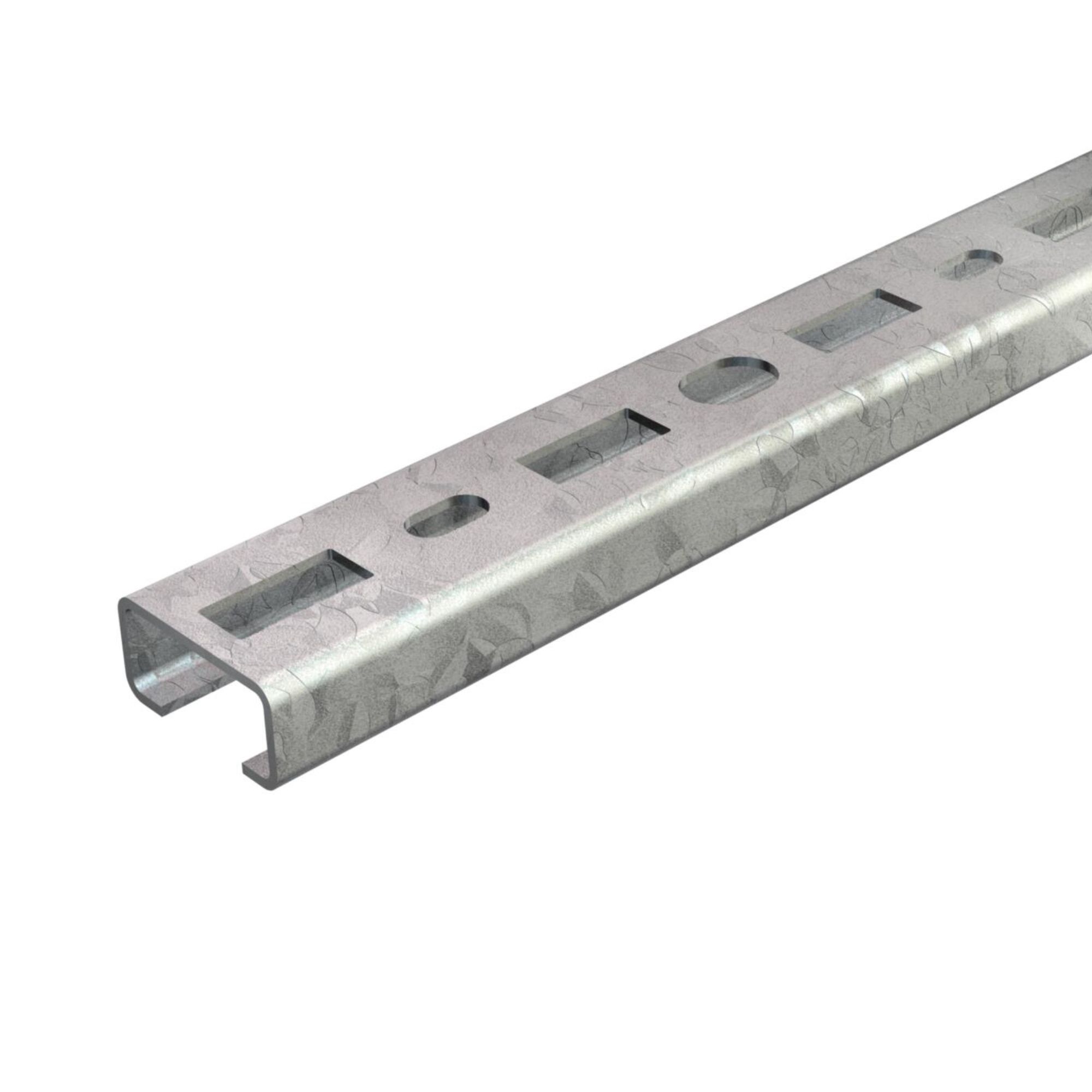 Profiillatt 30x15mm, perforeeritud, ava laius 16mm, 2m