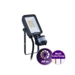 Prožektor liikumisanduriga BVP167, 10W, 1100/1200lm, 3000K / 4000K / 6500K