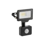 Prožektor liikumisanduriga G-TECH, 10W, 1000lm, 4000K, IP65, 120*, must