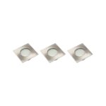 LED valgustite kompl. MARBELLA PLUS, 3×1.5W, 3x80lm, 2700K, kandiline, GTV