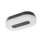 LED Plafoon TWIST, 10W, 750lm, IP65, 4000K, 120*, ovaalne, GTV