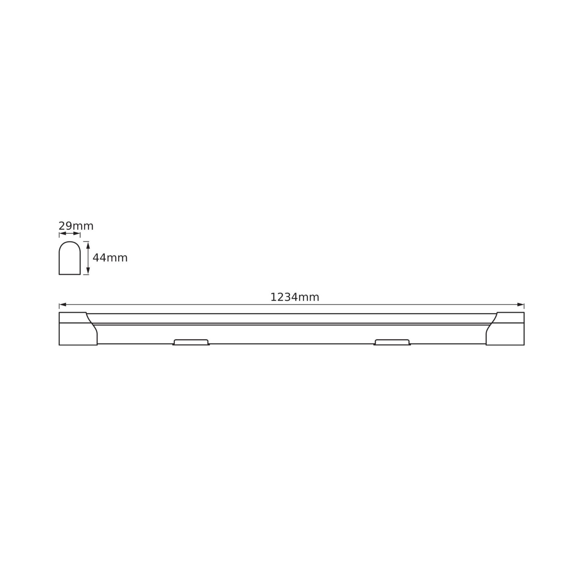 LED valgusti BATTEN, 20W/840, 2000lm, 1234mm, IP20, Ledvance - Image 2