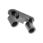 Spotvalgusti BLINK II, 2-ne, GU10, 2*20W, alumiinium, must, IP20, GTV