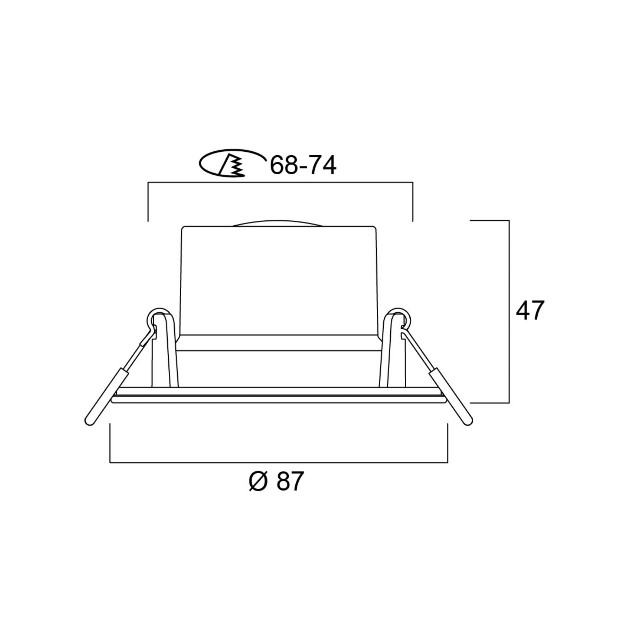 LED ripplaevalgusti START Spot, 6W, 2700K / 3000K / 4000K, 610lm, IP65 - Image 4